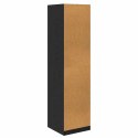 VidaXL Garderoba Czarny dąb 50 x 50 x 200 cm Materiał drewnopochodny