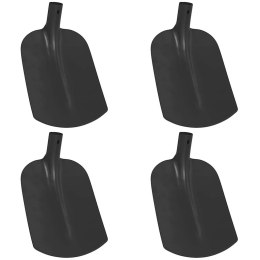 GŁOWICA ŁOPATY CZARNA 4 SZTUKI 34,5X24CM STAL MALOWANA PROSZKOWO