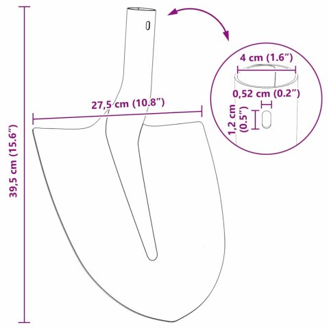 GŁOWICA ŁOPATY 4 SZTUKI 39,5X27,5CM