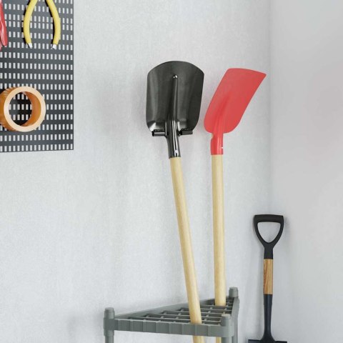 GŁOWICA ŁOPATY SREBRNA 4 SZTUKI 33X21CM STAL MALOWANA PROSZKOWO