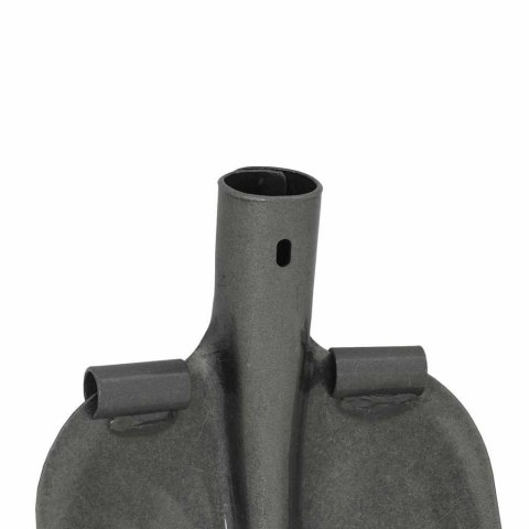 GŁOWICA ŁOPATY SREBRNA 4 SZTUKI 33X21CM STAL MALOWANA PROSZKOWO