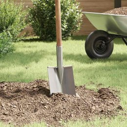 GŁOWICA ŁOPATY SREBRNA 4 SZTUKI 43X17CM STAL MALOWANA PROSZKOWO