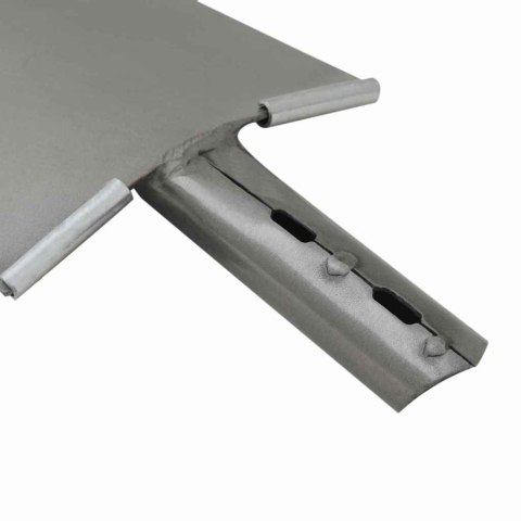 GŁOWICA ŁOPATY SREBRNA 4 SZTUKI 43X17CM STAL MALOWANA PROSZKOWO