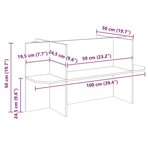 PODSTAWA TERRARIUM BRĄZOWY 100X50X50CM OSB