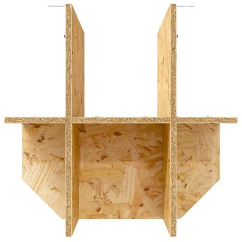 PODSTAWA TERRARIUM Z PÓŁKĄ BRĄZOWY 40X40X50CM OSB