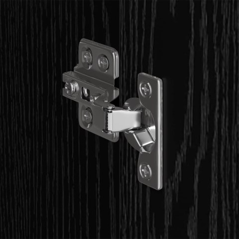 SZAFA 2 PCS CZARNY DĄB 50X50X200CM