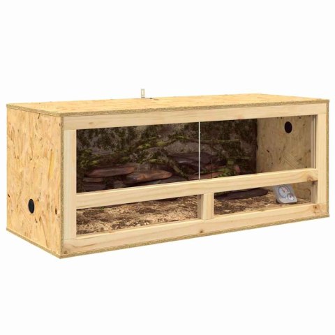 TERRARIUM BRĄZOWY 100X40X40CM OSB