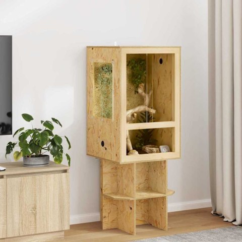 TERRARIUM BRĄZOWY 50X50X80CM OSB