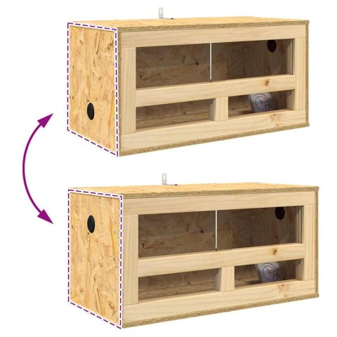 TERRARIUM BRĄZOWY 60X30X30CM OSB