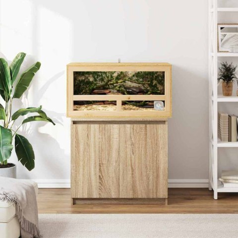 TERRARIUM BRĄZOWY 80X40X40CM OSB