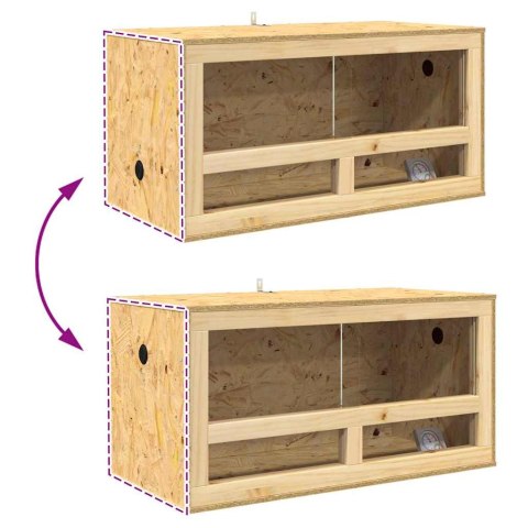 TERRARIUM BRĄZOWY 80X40X40CM OSB