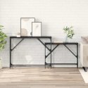KONSOLA 2 PCS CZARNY DĄB 100X28X75CM