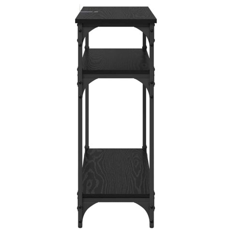 KONSOLA CZARNY DĄB 75X29X75CM