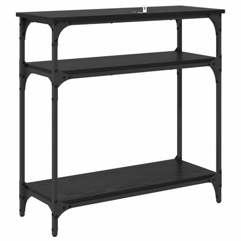 KONSOLA CZARNY DĄB 75X29X75CM