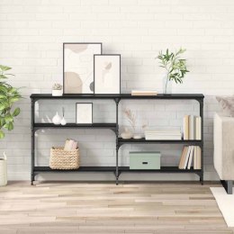 KONSOLA CZARNY DĄB 150X29X76.5CM