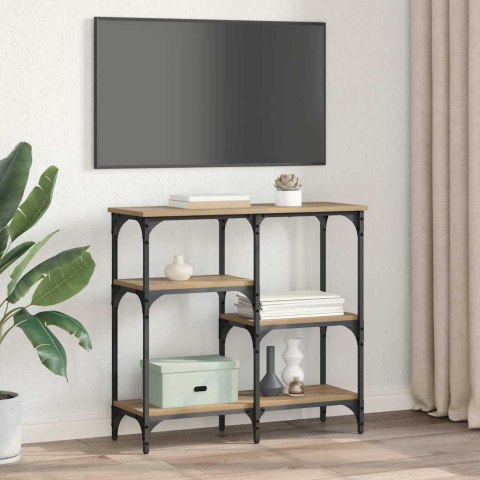 KONSOLA Z PÓŁKĄ DĄB RZEMIEŚLNICZY 80X29X75CM