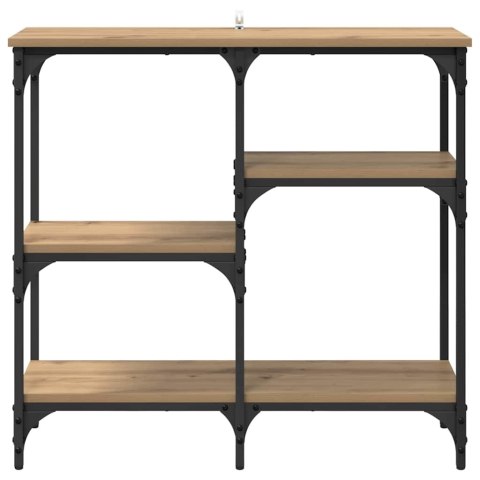 KONSOLA Z PÓŁKĄ DĄB RZEMIEŚLNICZY 80X29X75CM