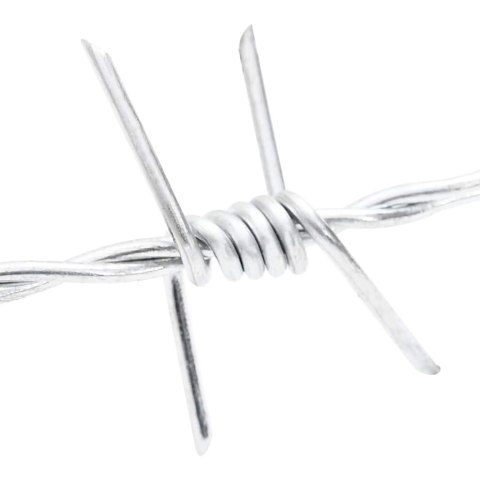 DRUT KOLCZASTY SREBRNY 100M STAL OCYNKOWANA OGNIOWO