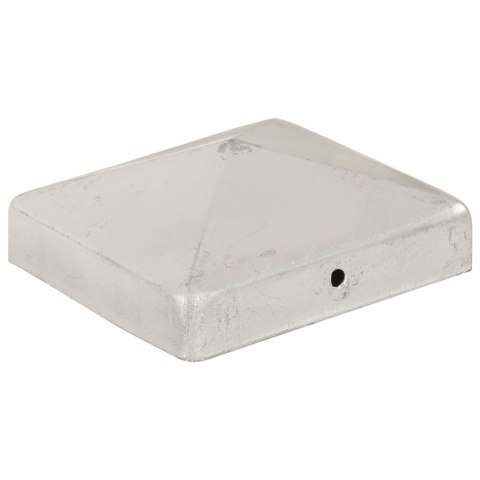 ZATYCZKI NA SŁUPKI 6 SZT. GALWANIZOWANY METAL 91X91MM