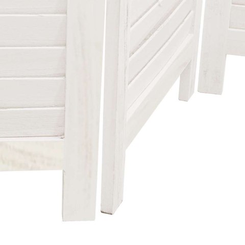 PARAWAN POKOJOWY 4-PANELOWY BIAŁY LITE DREWNO PAULOWNI