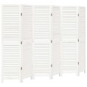 PARAWAN POKOJOWY 6-PANELOWY BIAŁY LITE DREWNO PAULOWNI