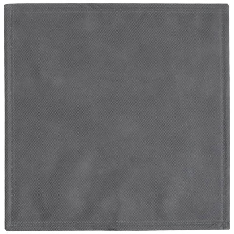 SKŁADANE PUDEŁKA 4 SZT. SZARE 32X32X32CM WŁÓKNINA