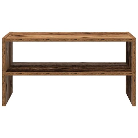 VidaXL Stojak na buty, sztaplowany, stare drewno, 60x30x30,5 cm