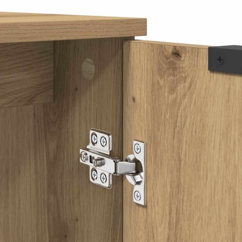 ZESTAW SZAFEK ŁAZIENKOWYCH Z PÓŁKĄ Z DRZWIAMI DĄB RZEMIEŚLNICZY