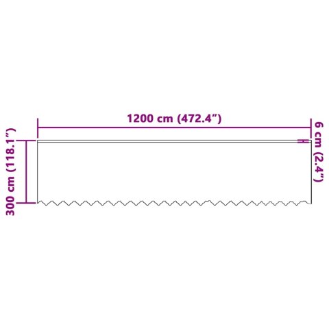 FIRANKA KORONKOWA Z ZASŁONAMI BIAŁY 1200X300CM POLIESTER