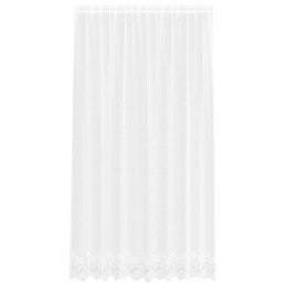 FIRANKA KORONKOWA Z ZASŁONAMI BIAŁY 200X200CM POLIESTER