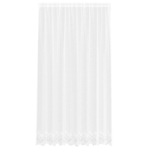 FIRANKA KORONKOWA Z ZASŁONAMI BIAŁY 200X200CM POLIESTER