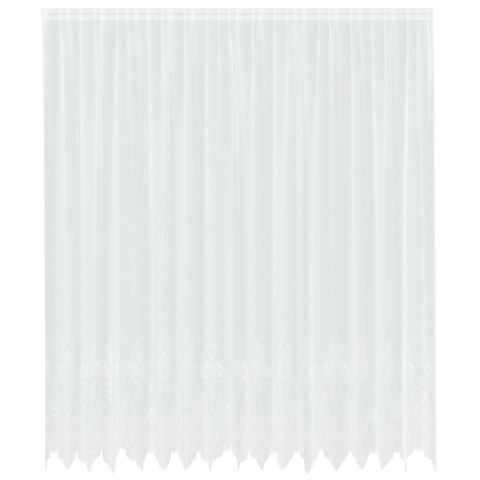 FIRANKA KORONKOWA Z ZASŁONAMI BIAŁY 400 ×300CM POLIESTER