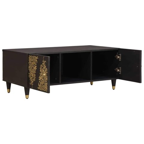 VidaXL Stolik kawowy Czarny 100 x 54 x 40 cm Drewno z mango