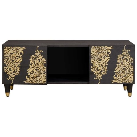 VidaXL Stolik kawowy Czarny 100 x 54 x 40 cm Drewno z mango