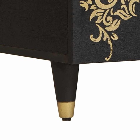 VidaXL Stolik kawowy Czarny 100 x 54 x 40 cm Drewno z mango