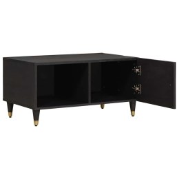 VidaXL Stolik kawowy Czarny 80 x 50 x 40 cm Drewno z mango