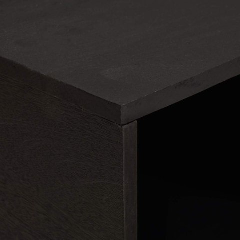 VidaXL Stolik kawowy Czarny 80 x 50 x 40 cm Drewno z mango
