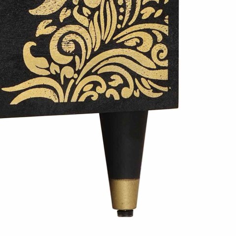 VidaXL Stolik kawowy Czarny 80 x 50 x 40 cm Drewno z mango