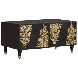 VidaXL Stolik kawowy Czarny 80 x 50 x 40 cm Drewno z mango