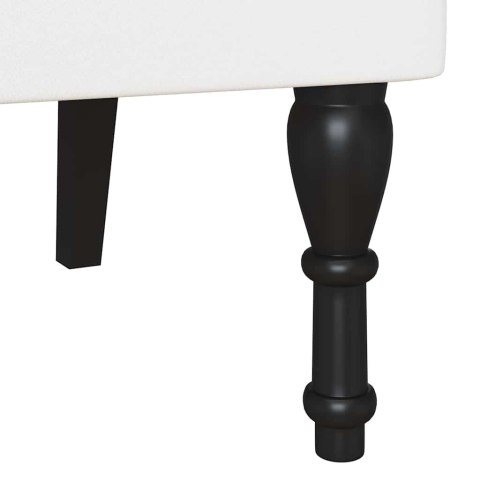 FOTEL CHESTERFIELD BIAŁY 119.5X64.5X75CM SKÓRA EKOLOGICZNA