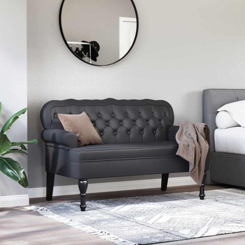 FOTEL CHESTERFIELD CZARNY 119.5X64.5X75CM