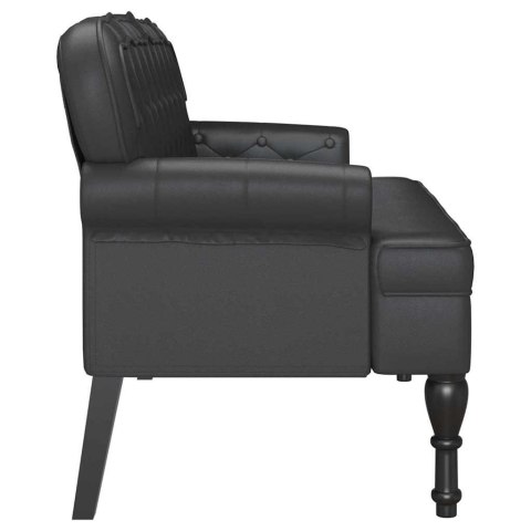 FOTEL CHESTERFIELD CZARNY 119.5X64.5X75CM