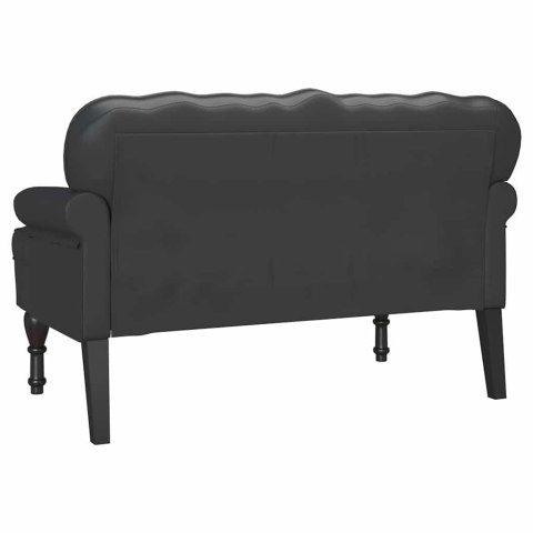 FOTEL CHESTERFIELD CZARNY 119.5X64.5X75CM