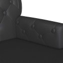 FOTEL CHESTERFIELD CZARNY 119.5X64.5X75CM