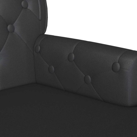FOTEL CHESTERFIELD CZARNY 119.5X64.5X75CM