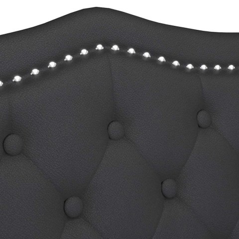 FOTEL CHESTERFIELD CZARNY 120,5X65X75CM SKÓRA EKOLOGICZNA