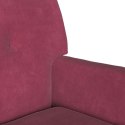 FOTEL CHESTERFIELD CZERWONE WINO 112X65.5X75CM AKSAMIT