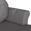 FOTEL CHESTERFIELD SZARY 120,5X65X75CM SKÓRA EKOLOGICZNA