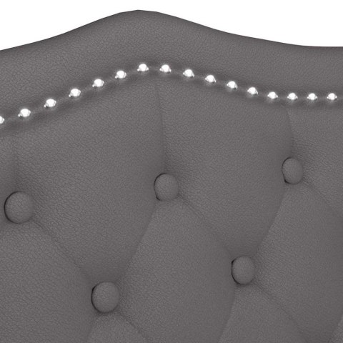 FOTEL CHESTERFIELD SZARY 120,5X65X75CM SKÓRA EKOLOGICZNA