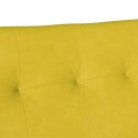 FOTEL CHESTERFIELD ŻÓŁTY 112X65.5X75CM AKSAMIT